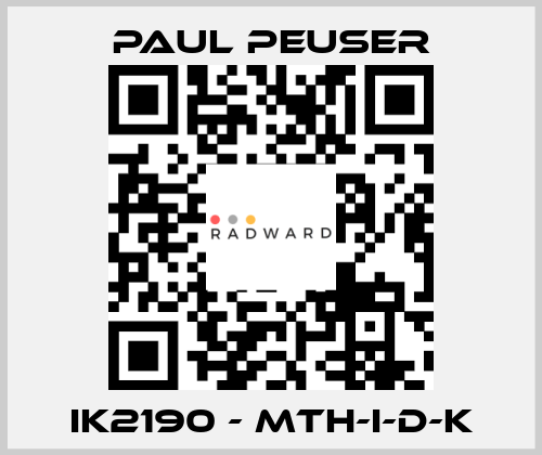 IK2190 - MTH-I-D-K PAUL PEUSER