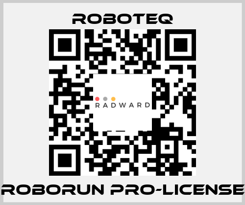 RoboRun Pro-License Roboteq