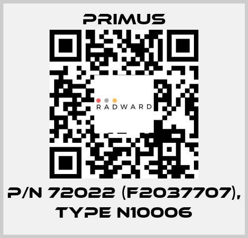 p/n 72022 (F2037707), type N10006 Primus