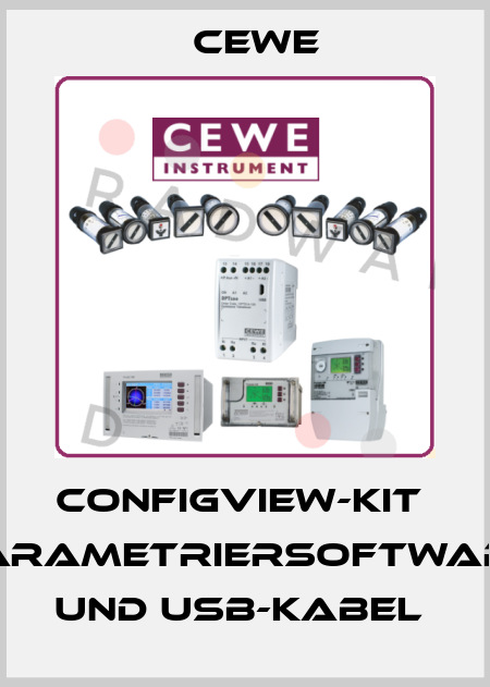 ConfigView-Kit  Parametriersoftware und USB-Kabel  Cewe