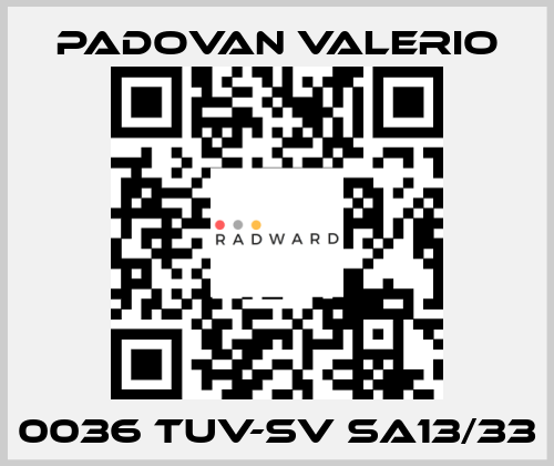 0036 TUV-SV SA13/33 PADOVAN VALERIO