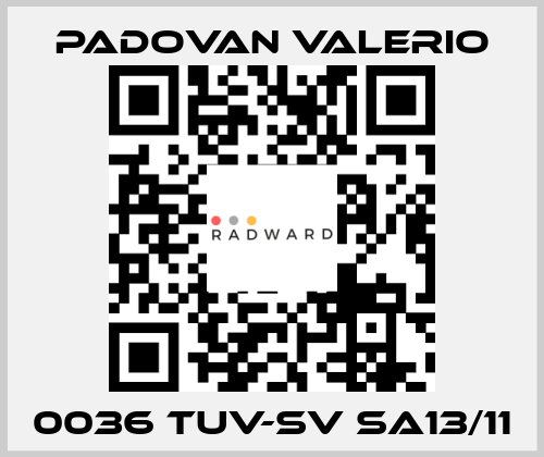 0036 TUV-SV SA13/11 PADOVAN VALERIO