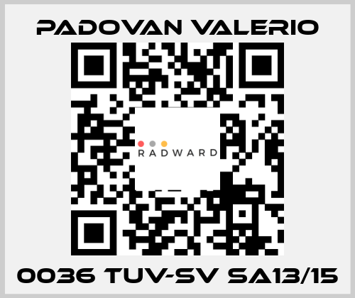 0036 TUV-SV SA13/15 PADOVAN VALERIO