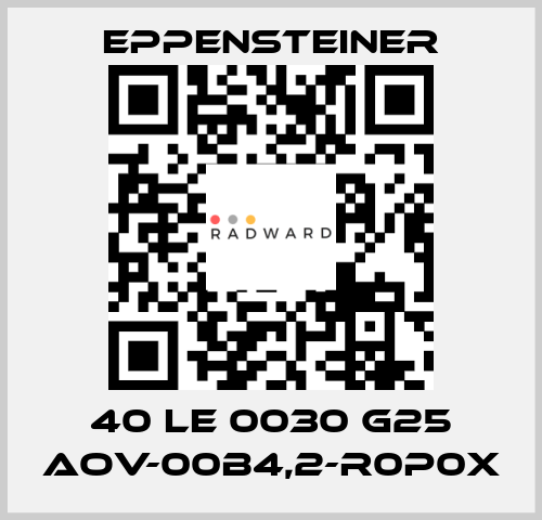 40 LE 0030 G25 AOV-00B4,2-R0P0X Eppensteiner