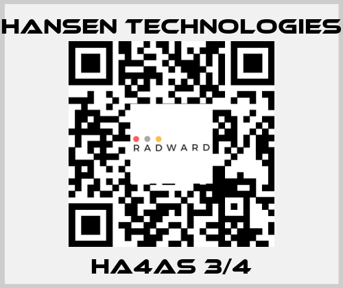 HA4AS 3/4 HANSEN TECHNOLOGIES