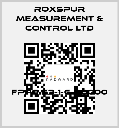 FPPG-F3-1-6-00000 Roxspur Measurement & Control Ltd