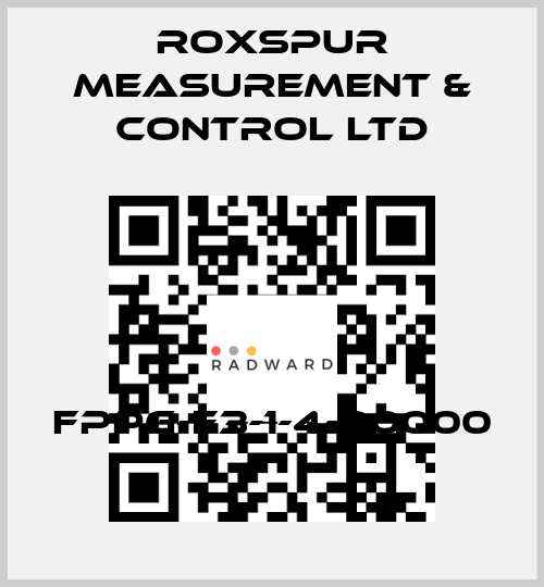 FPPG-F3-1-4-00000 Roxspur Measurement & Control Ltd