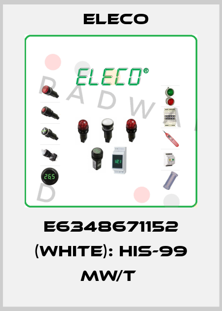 E6348671152 (white): HIS-99 MW/T  Eleco