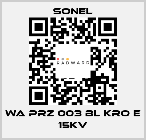WA PRZ 003 BL KRO E 15KV Sonel