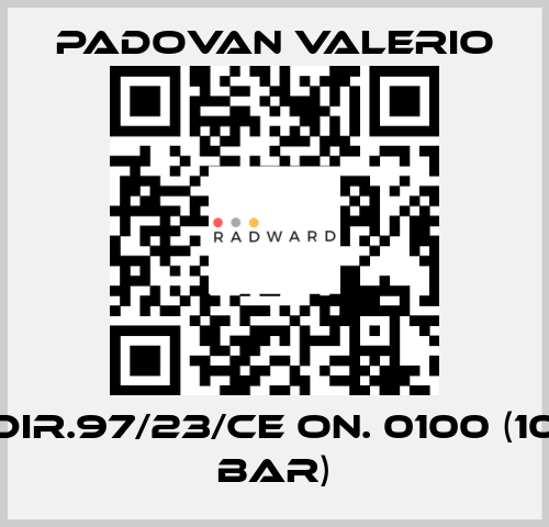 DIR.97/23/CE ON. 0100 (10 bar) PADOVAN VALERIO