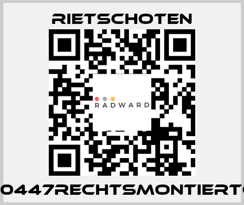 300/45910447RECHTSMONTIERTGMRSP/T RIETSCHOTEN