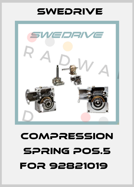 Compression spring pos.5 for 92821019   Swedrive