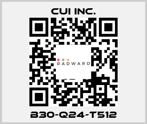 B30-Q24-T512 CUI Inc.