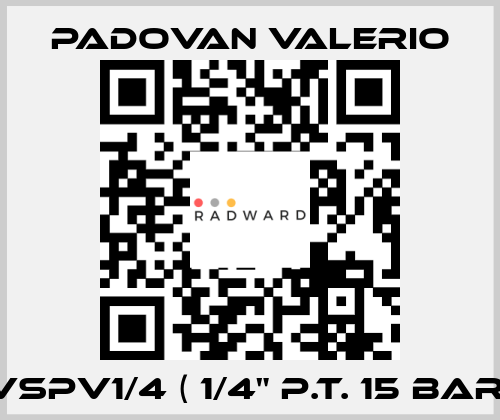 VSPV1/4 ( 1/4" p.t. 15 bar) PADOVAN VALERIO