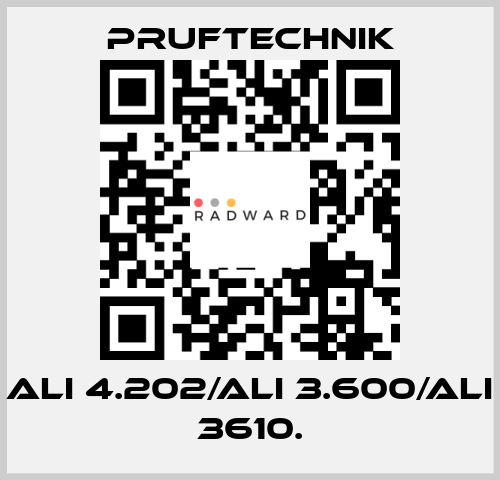 ALI 4.202/ALI 3.600/ALI 3610. Pruftechnik