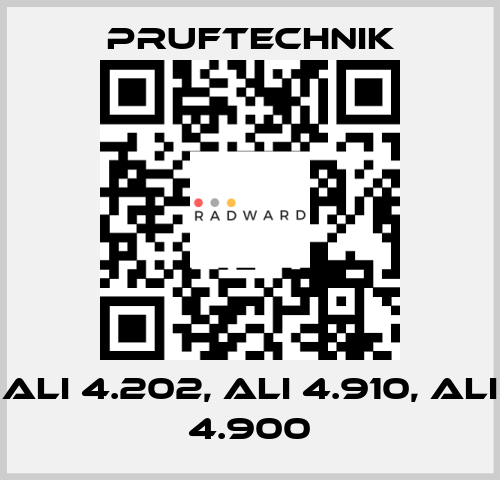 ALI 4.202, ALI 4.910, ALI 4.900 Pruftechnik