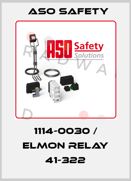 1114-0030 / ELMON relay 41-322 ASO SAFETY