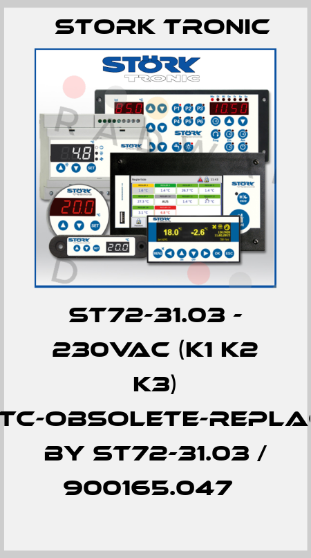 ST72-31.03 - 230VAC (K1 K2 K3) 1xPTC-obsolete-replaced by ST72-31.03 / 900165.047   Stork tronic