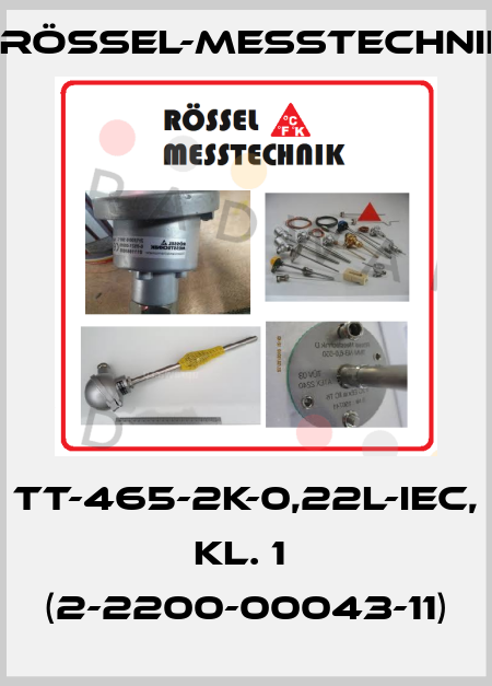 TT-465-2K-0,22L-IEC, Kl. 1  (2-2200-00043-11) Rössel-Messtechnik