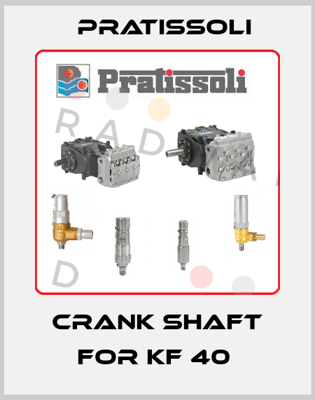 crank shaft for KF 40  Pratissoli