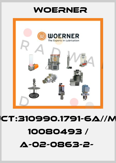 PRODUCT:310990.1791-6A//Mat.-Nr: 10080493 / A-02-0863-2-  Woerner