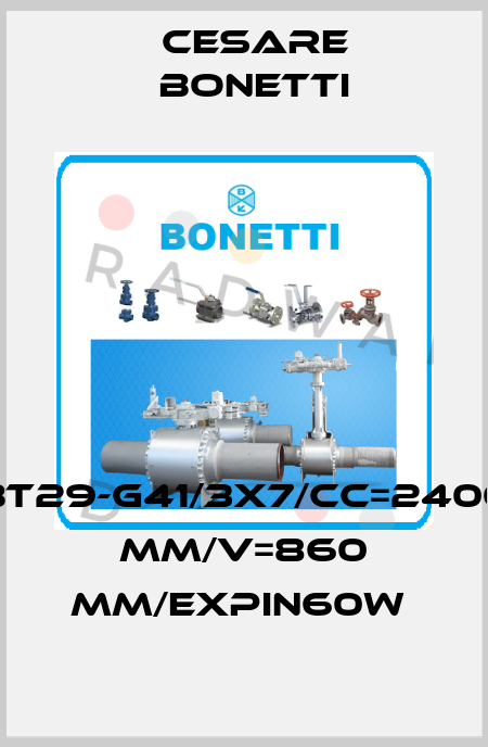 BT29-G41/3x7/CC=2400 MM/V=860 MM/EXPIN60W  Cesare Bonetti
