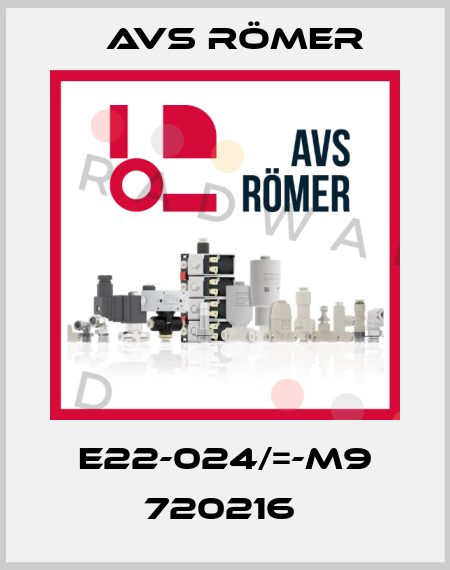 E22-024/=-M9 720216  Avs Römer