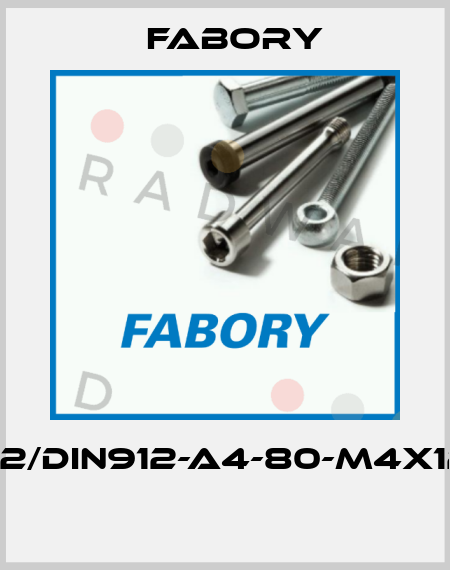 ISO4762/DIN912-A4-80-M4X12-PASS  Fabory