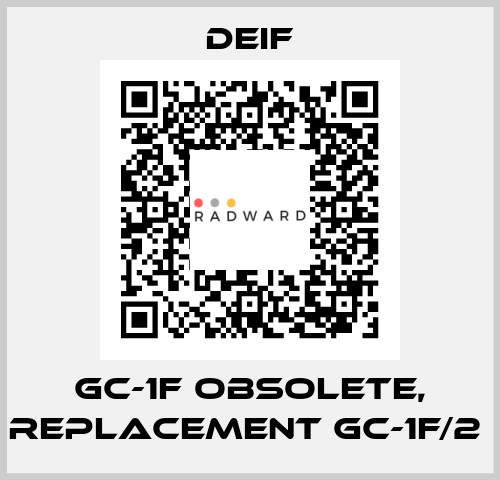 GC-1F obsolete, replacement GC-1F/2  Deif