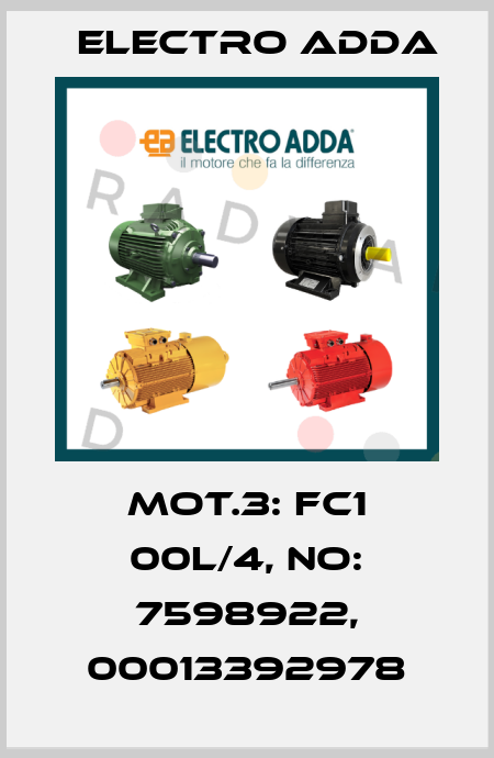 MOT.3: FC1 00L/4, No: 7598922, 00013392978 Electro Adda