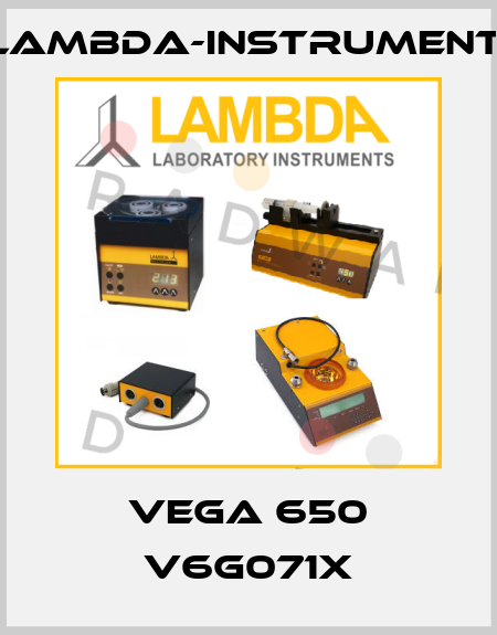 Vega 650 V6G071X lambda-instruments