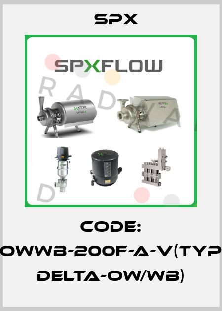 Code: OWWB-200F-A-V(Typ DELTA-OW/WB) Spx