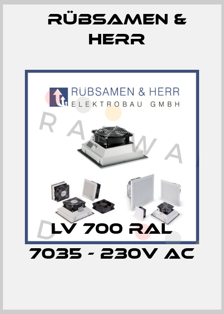 LV 700 RAL 7035 - 230V AC Rübsamen & Herr