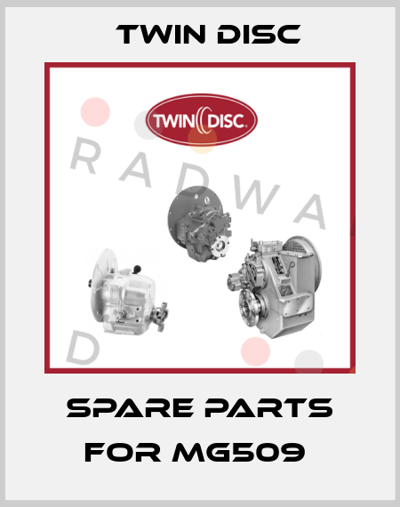 spare parts for MG509  Twin Disc