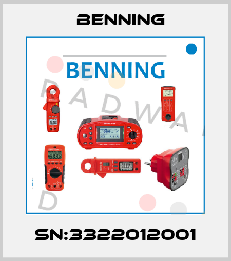 SN:3322012001 Benning
