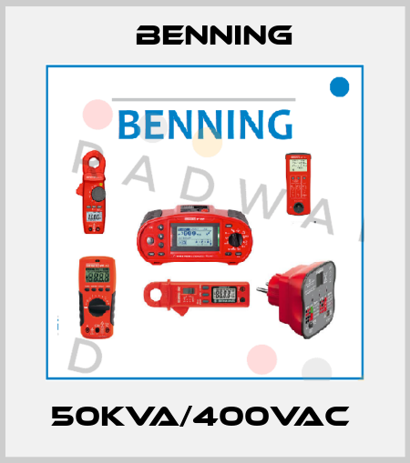 50kVA/400VAC  Benning