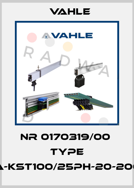 Nr 0170319/00  Type SA-KST100/25PH-20-2000 Vahle