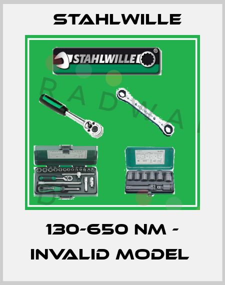 130-650 NM - invalid model  Stahlwille