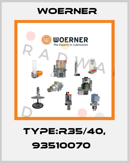 Type:R35/40, 93510070   Woerner