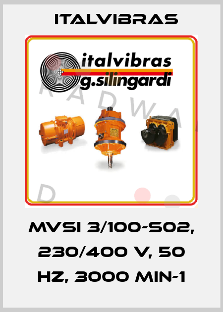 MVSI 3/100-S02, 230/400 V, 50 Hz, 3000 min-1 Italvibras