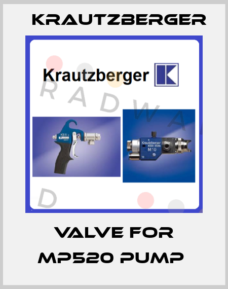 Valve FOR MP520 PUMP  Krautzberger