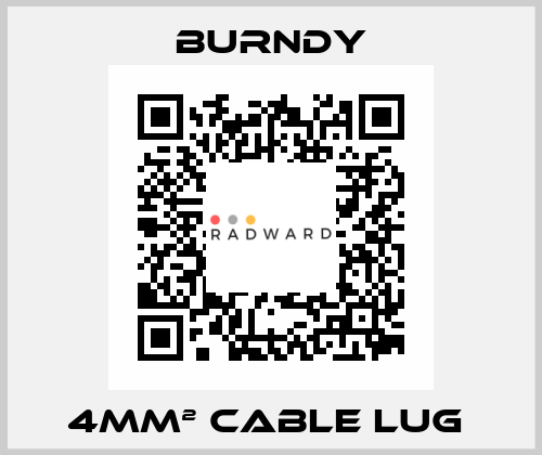 4mm² cable lug  Burndy