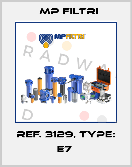 Ref. 3129, Type: E7  MP Filtri