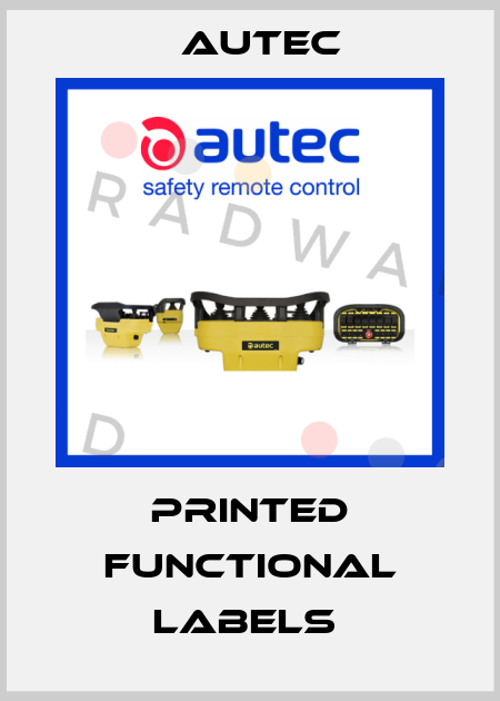 Printed functional labels  Autec