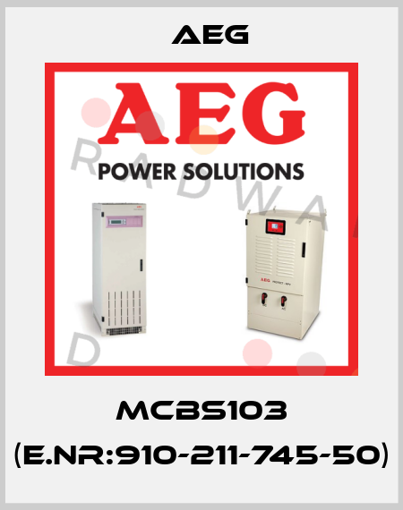 MCBS103 (E.NR:910-211-745-50) AEG