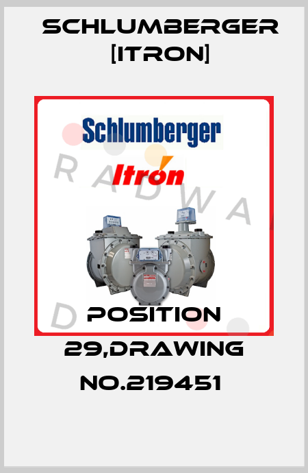position 29,drawing No.219451  Schlumberger [Itron]