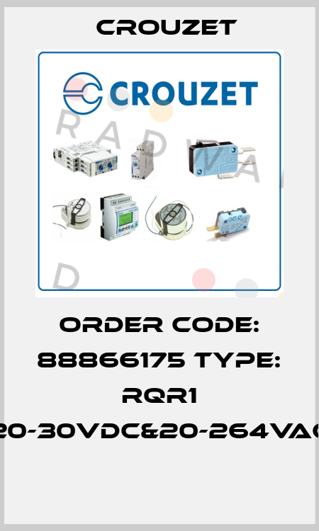 Order code: 88866175 Type: RQR1 20-30VDC&20-264VAC  Crouzet