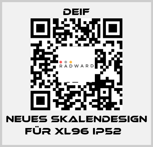 Neues Skalendesign für XL96 IP52   Deif
