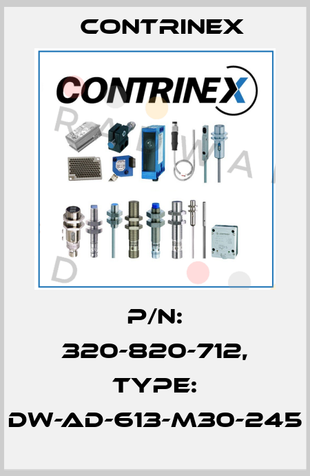 p/n: 320-820-712, Type: DW-AD-613-M30-245 Contrinex