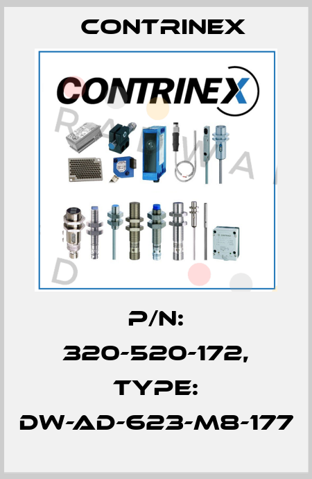 p/n: 320-520-172, Type: DW-AD-623-M8-177 Contrinex